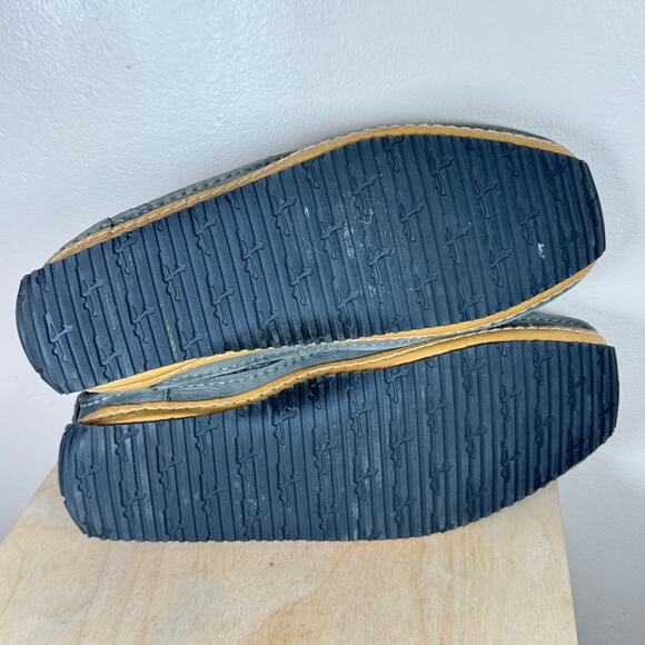 J Shoes Men’s Sneaker size 11 Casual Blue Gray Stripe Leather hoop 2 - Picture 4 of 11